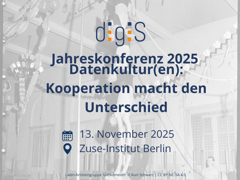 digiS Conference 2025 "Datenkultur(en): Kooperation macht den Unterschied"